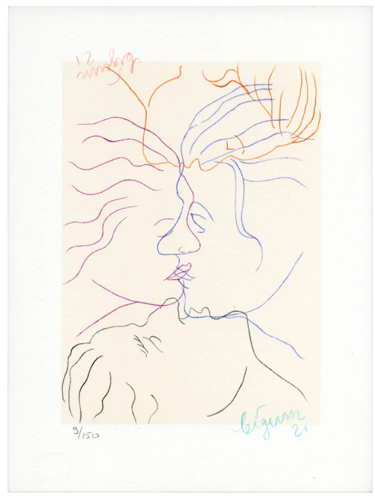 Litografia Bigum - Sans titre