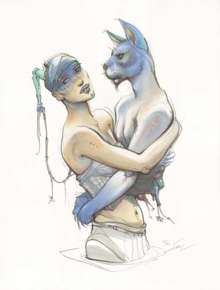 Litografia Bilal - Transhumans 1