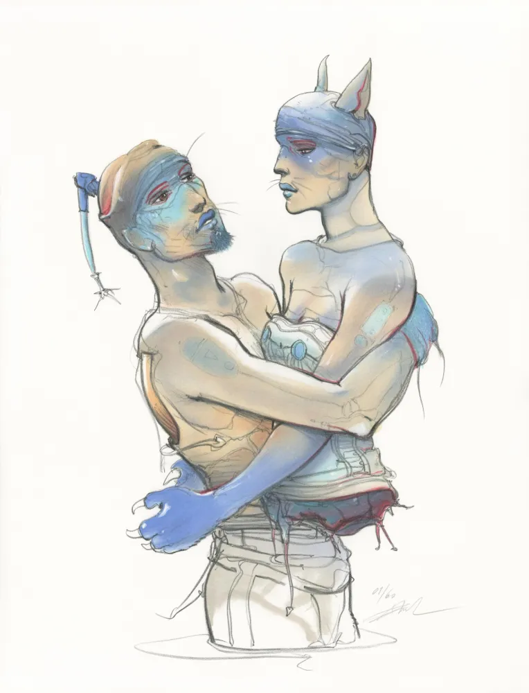 Litografia Bilal - Transhumans 3