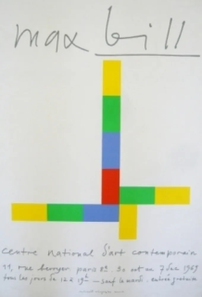 Cartaz Bill - Affiche exposition centre national d'art contemporain