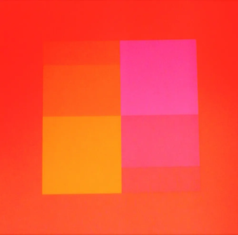 Serigrafia Bill - Composizione in rosso