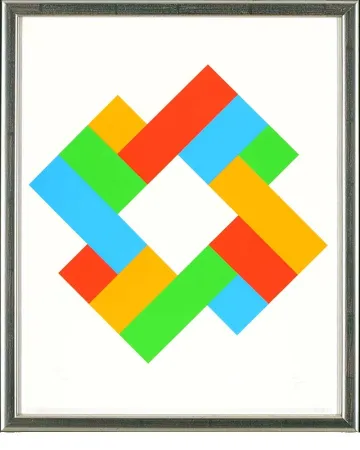 Serigrafia Bill - O.T., Komposition, 1982