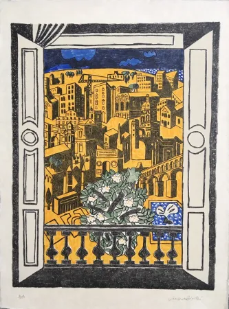 Litografia Bioulès - Millénaire de Montpellier