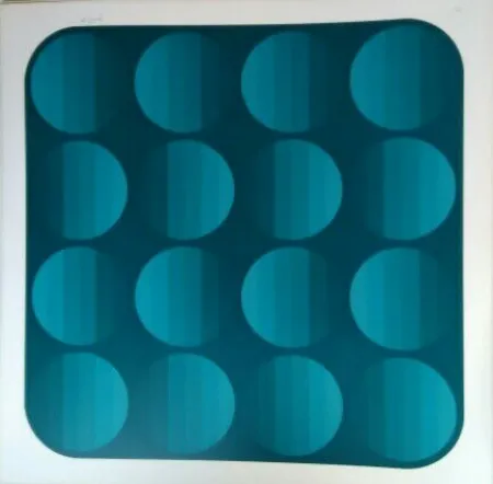 Litografia Bird - Tribute to Vasarely 4