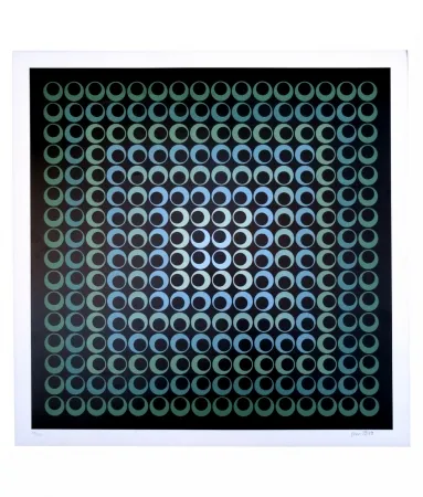 Serigrafia Bird - Tribute to Vasarely