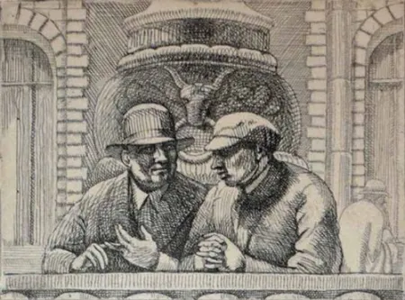 Gravura Bishop - Isabel Bishop.  Eight Etchings, 1927-1934.