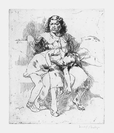 Gravura Bishop - Isabel Bishop.  Eight Etchings, 1930-1959.