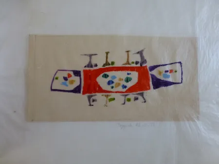 Sem Técnica Bissier - Projet de tapisserie 