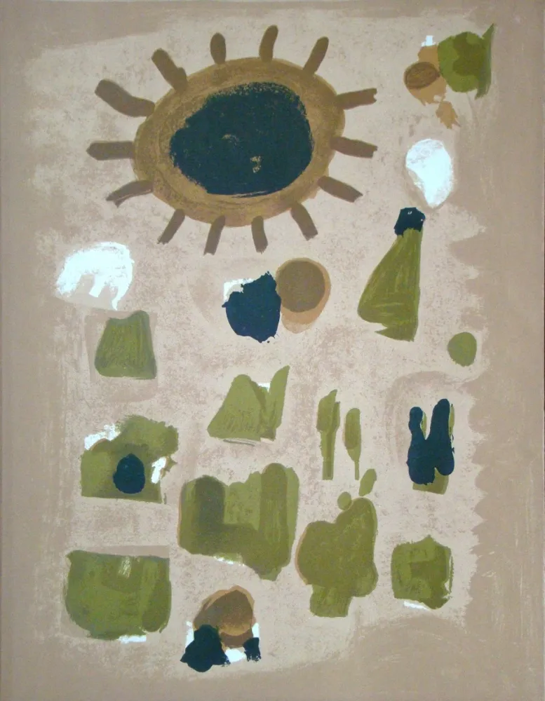 Litografia Bissiere - Composition