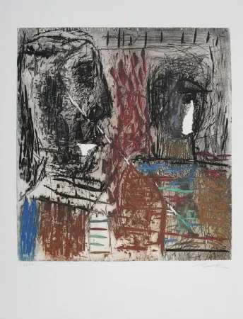 Gravura Bissière - Conversation