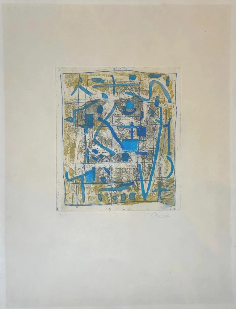 Água-Forte E Água-Tinta Bissiere - Soleil noir 