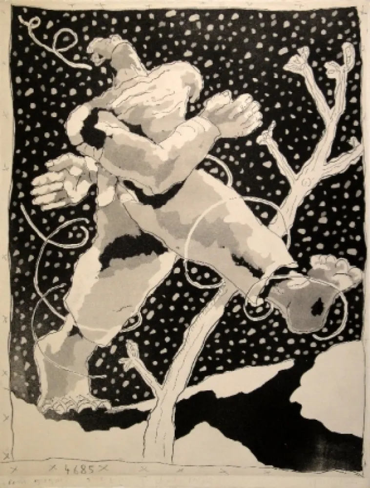 Água-Tinta Blais - Untitled (Schreitender).