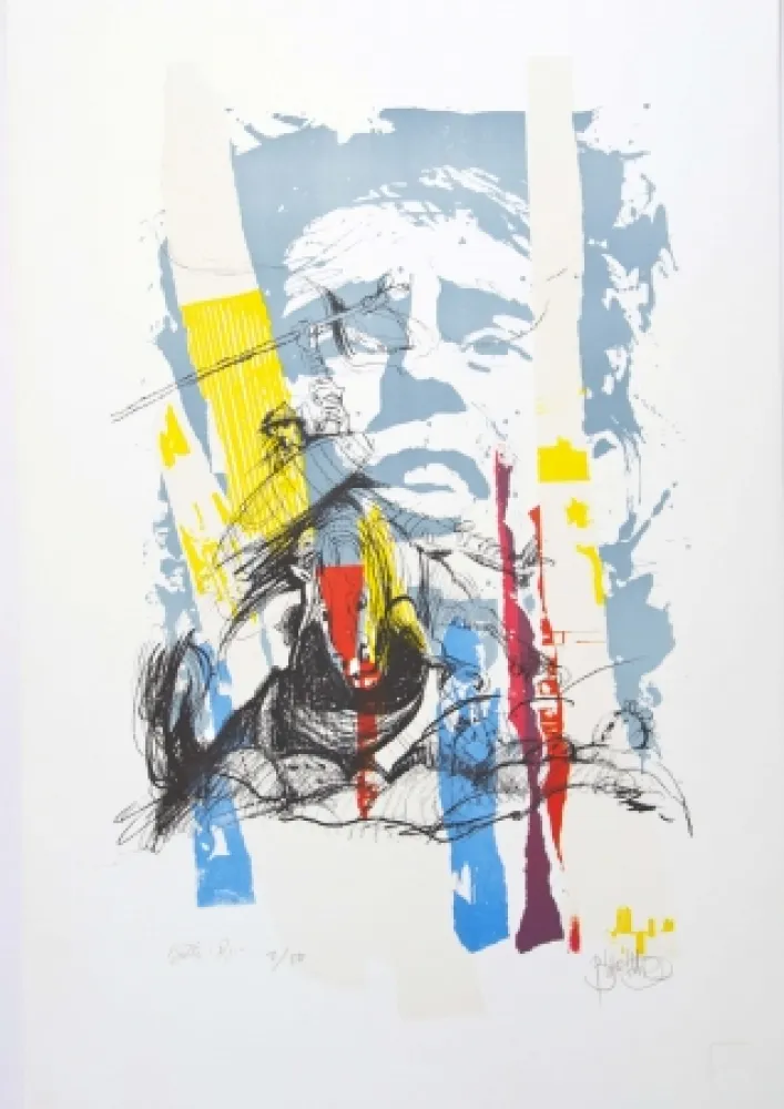 Litografia Blanchard - Sous le soleil de J. Brel