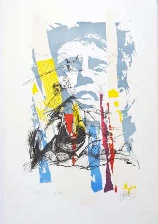 Litografia Blanchard - Sous le soleil de J. Brel