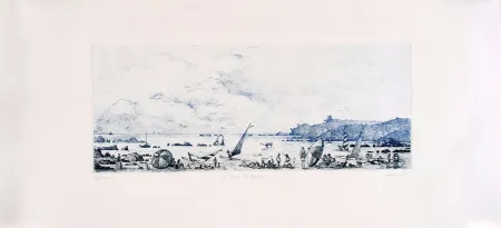 Gravura Blanpain - La plage du Pouldu