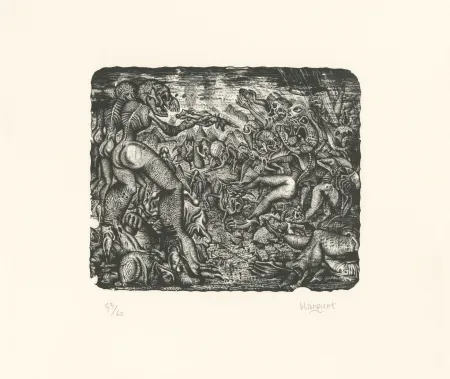 Litografia Blanquet - Rixe Urticante