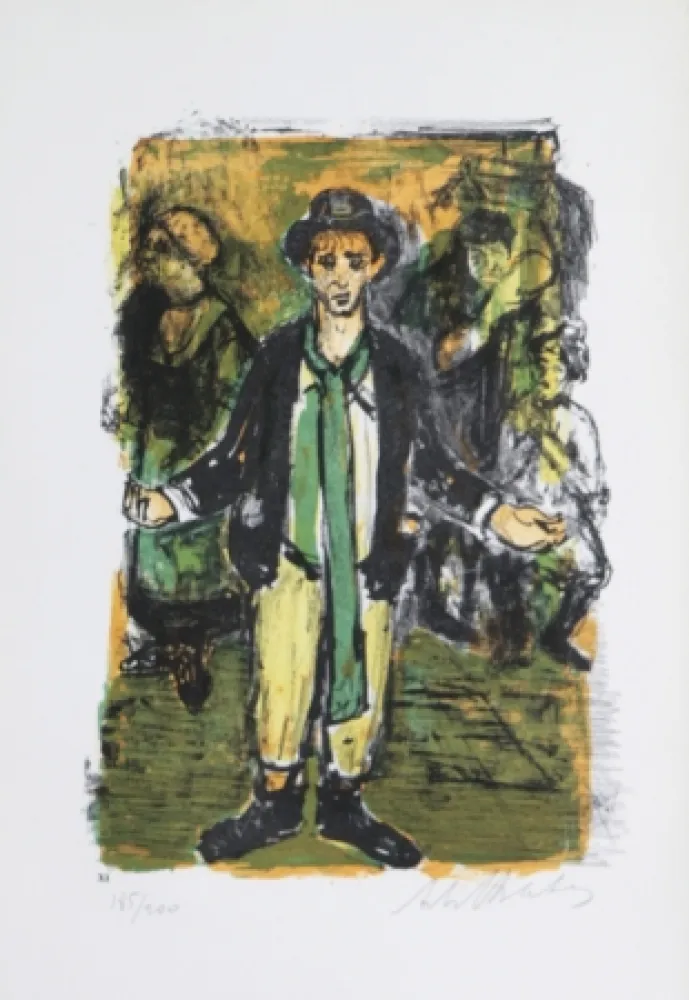 Litografia Blatas - 	L'opera des Guaux, The Beggers Opera plate XI