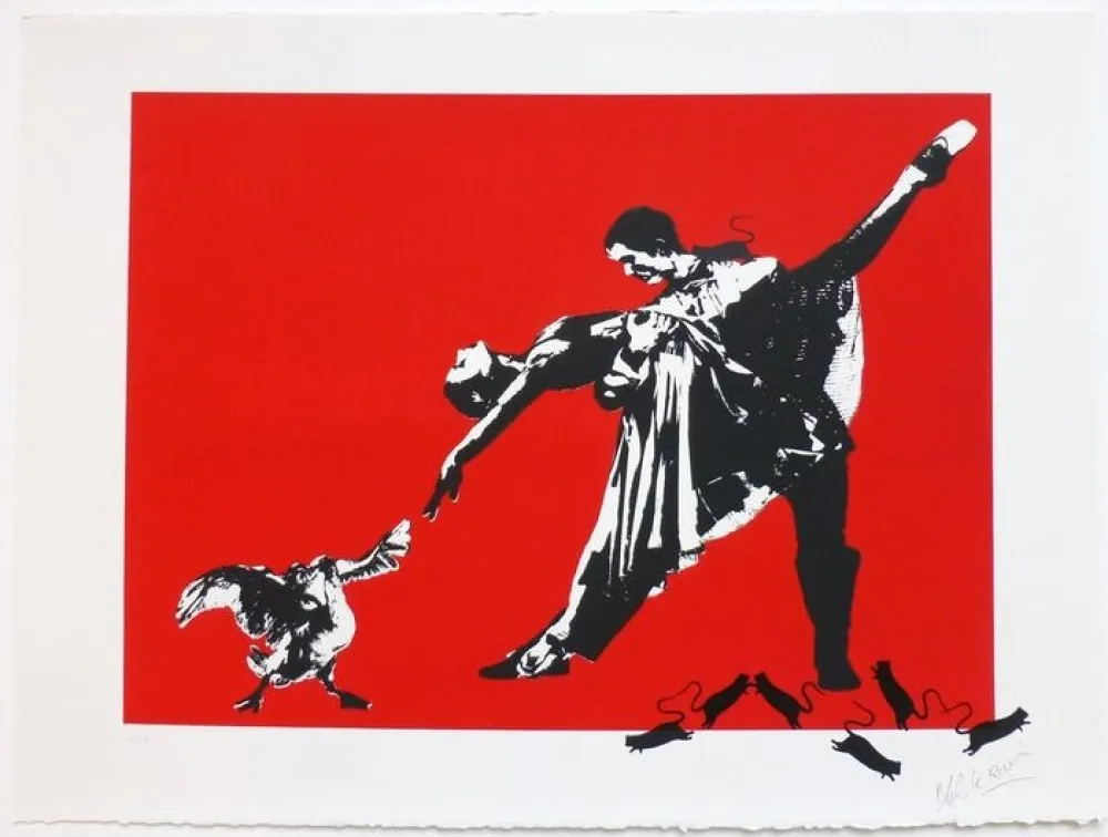 Serigrafia Blek Le Rat - Le Dernier Tango à Paris 