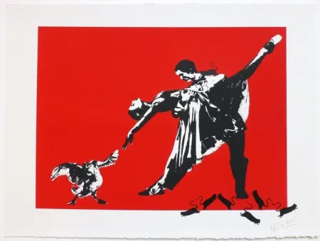 Serigrafia Blek Le Rat - Le Dernier Tango à Paris 