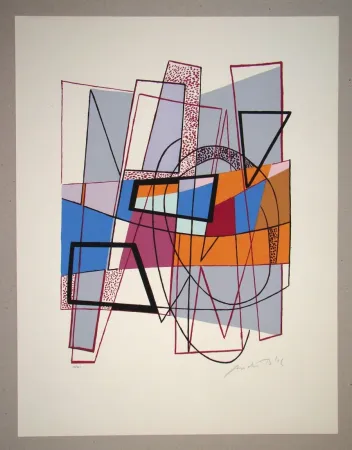 Serigrafia Bloc - Composition abstrait