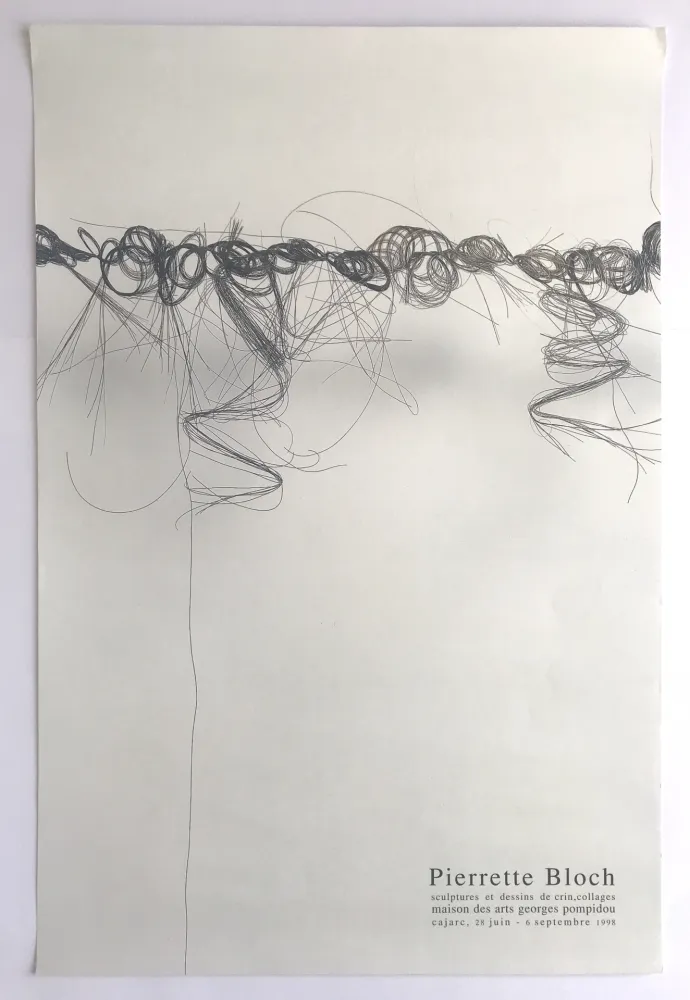 Cartaz Bloch -  Maison des arts Georges Pompidou / Carjac