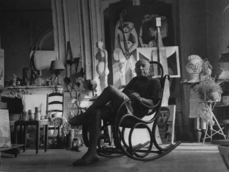 Fotografia Blum - Picasso dans son atelier
