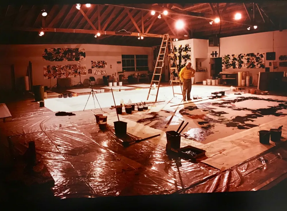 Fotografia Blum - Sam Francis in his studio