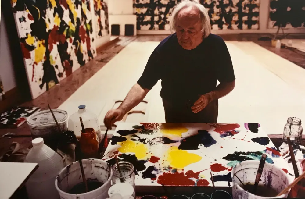 Fotografia Blum - Sam Francis in his studio