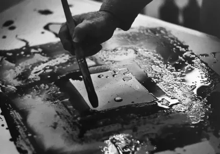 Fotografia Blum - Sam Francis in his studio