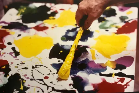 Fotografia Blum - Sam Francis painting (close up)