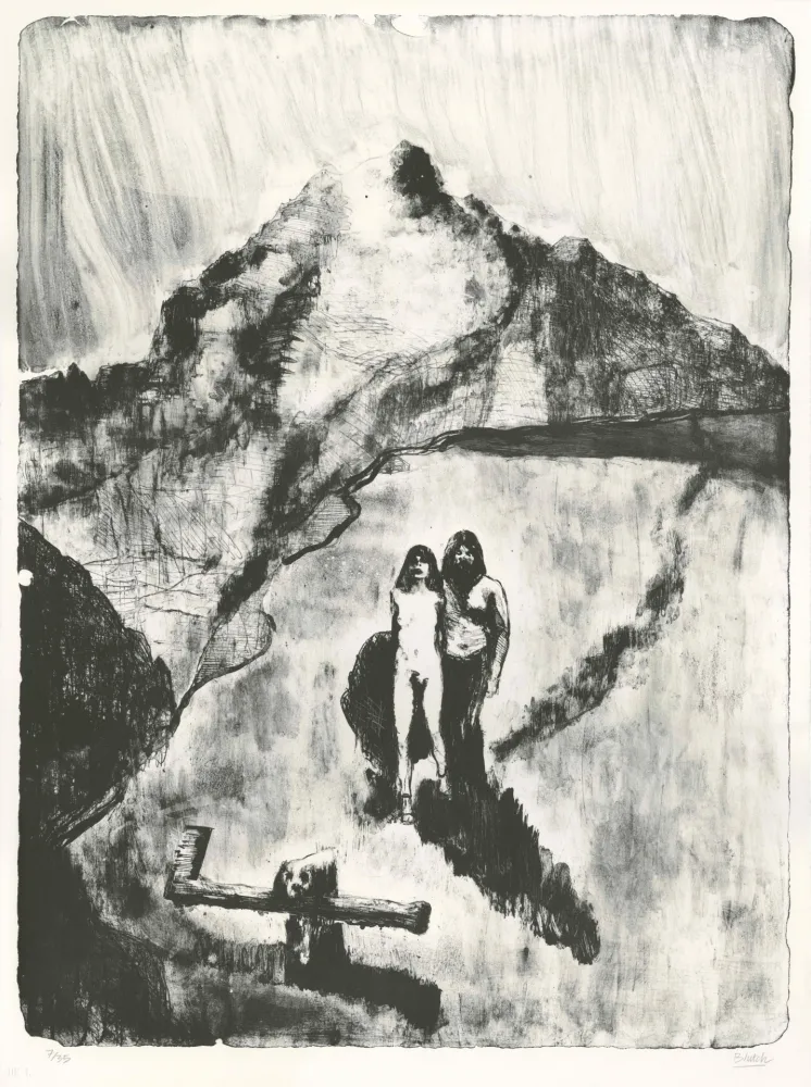 Litografia Blutch - Le Pays de la Soif