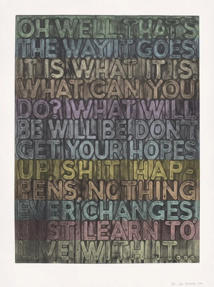 Serigrafia Bochner - Oh Well