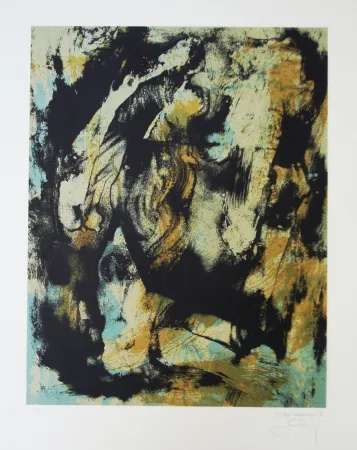 Litografia Bohary - Water fall city