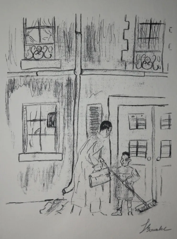 Gravura Bonabel - Louis-Ferdinand Céline - Gravure Originale - Voyage au Bout de la Nuit