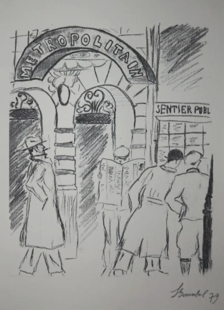 Gravura Bonabel - Louis-Ferdinand Céline - Gravure Originale 