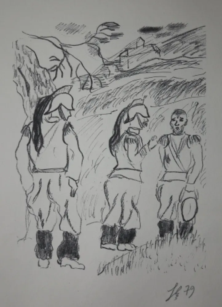 Gravura Bonabel - Louis-Ferdinand Céline - Gravure Originale - Voyage au Bout de la Nuit