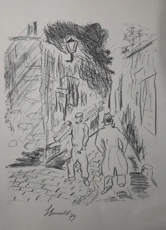 Gravura Bonabel - Louis-Ferdinand Céline - Gravure Originale - Voyage au Bout de la Nuit