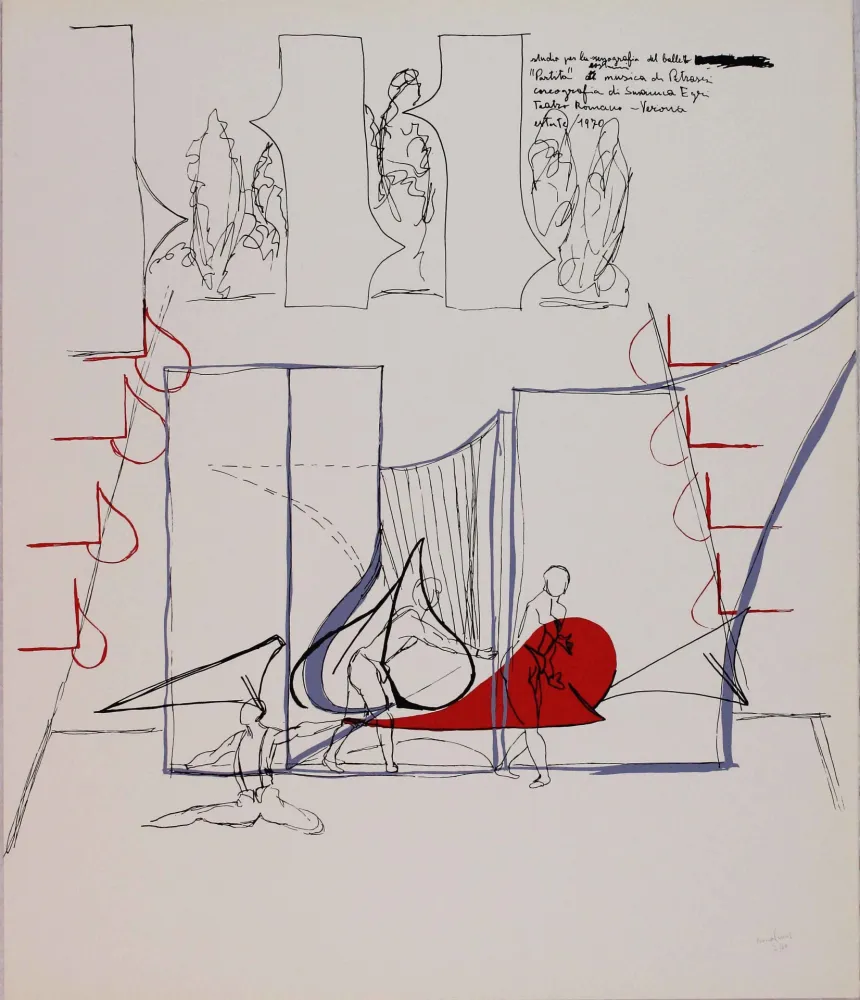 Litografia Bonalumi - Composizione