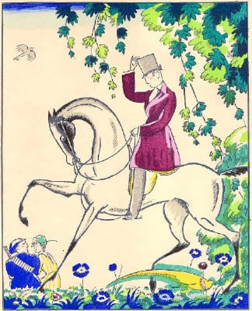 Estêncil Bonfils - Le cavalier