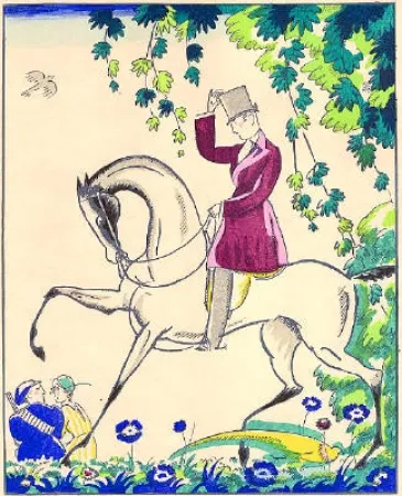 Estêncil Bonfils - Le cavalier