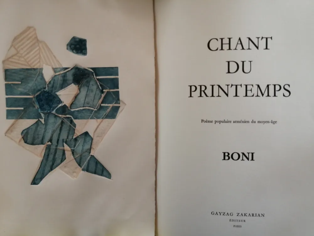 Livro Ilustrado Boni - Chant du Printemps - Poème populaire arménien -