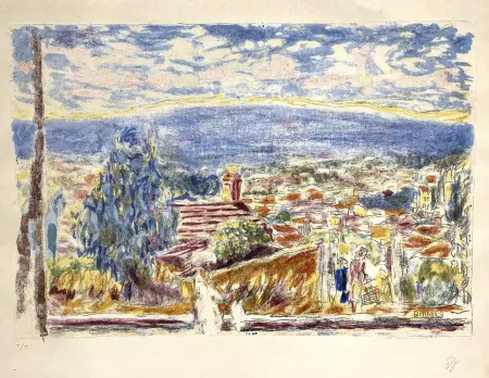Litografia Bonnard -  La Montagne Bleue