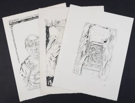 Litografia Bonnard - La vie de Sainte Monique #8, 1930 - Set of 3 lithographs