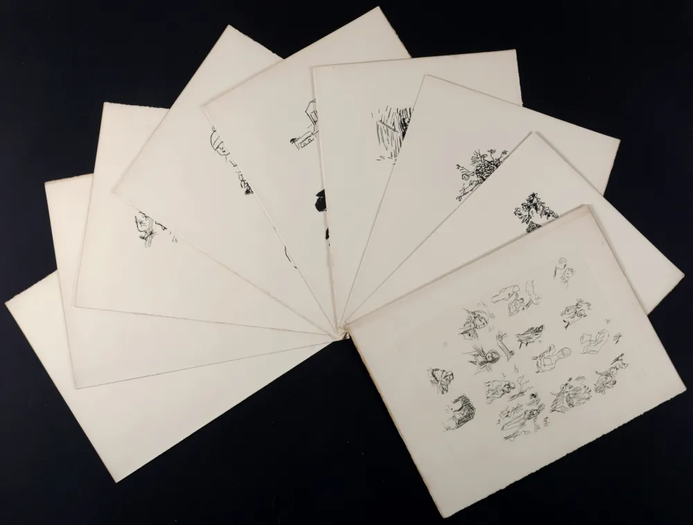 Múltiplo Bonnard - La Vie de Sainte Monique, Suite de bois non utilisés #I, 1930