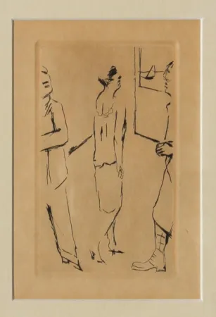 Água-Forte Bonnard - Lady in the Street