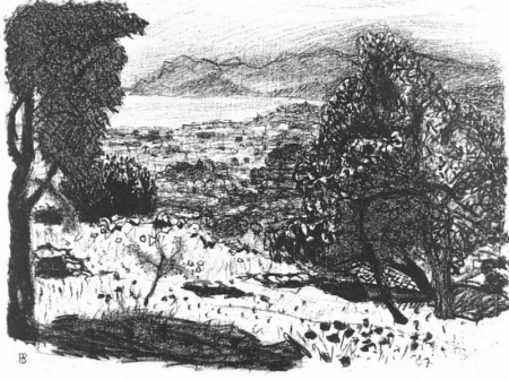 Litografia Bonnard - Paisage du midi