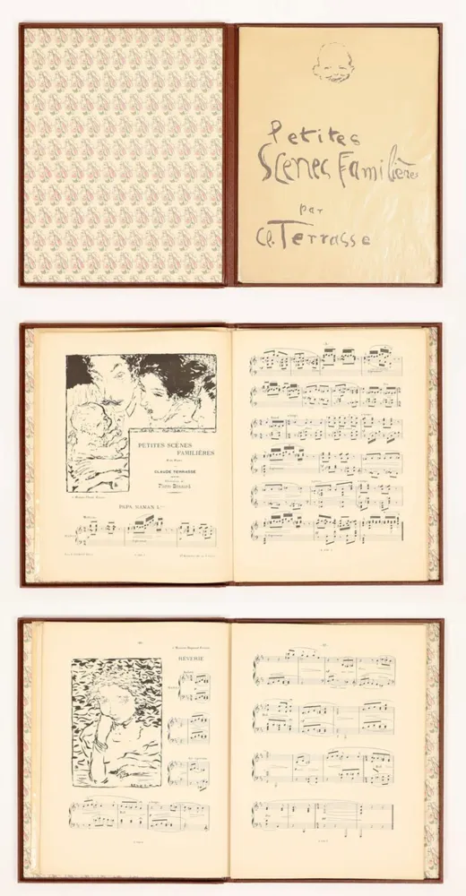 Livro Ilustrado Bonnard - Petites scènes familières Pour Piano. 20 lithographies originales de Pierre Bonnard (1893)