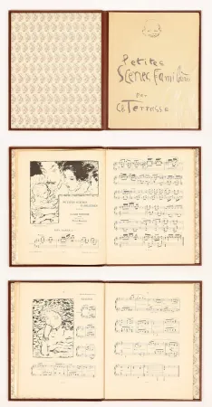 Livro Ilustrado Bonnard - Petites scènes familières Pour Piano. 20 lithographies originales de Pierre Bonnard (1893)