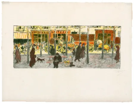Litografia Bonnard - Quelques aspects de la vie de Paris 3