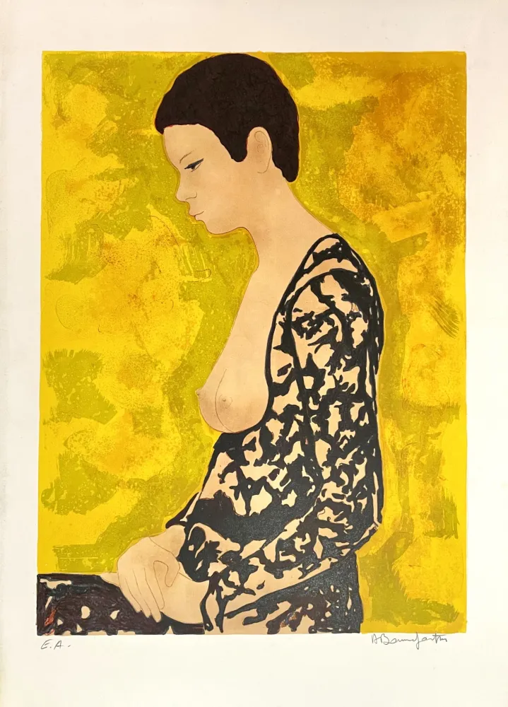 Litografia Bonnefoit - Cheveux courts 